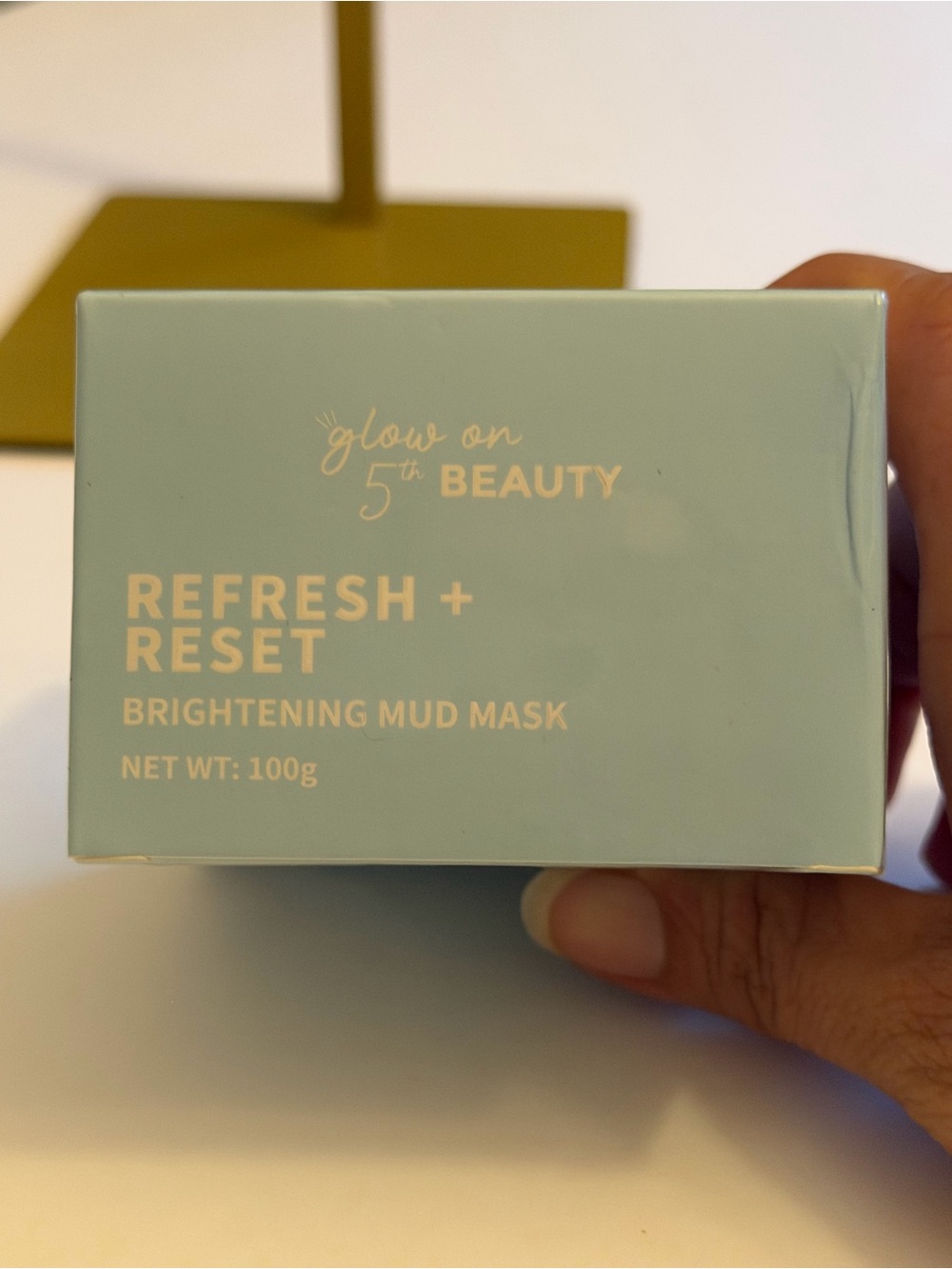 Glow On 5th Beauty Refresh + Reset Brightening Mud Mask — Light Aqua